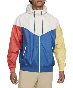 เสื้อแจ็คเก็ตกันลมสะท้อนแสงสำหรับผู้ชาย ผ้าโพลีเอสเตอร์ สไตล์วินเทจเรโทร กันน้ำ สีขาว สีกากี เหมาะสำหรับใส่ไปชายหาด - Product Image 1