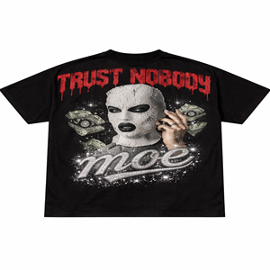 Camiseta DTG con Logotipo Personalizado, de Alta Calidad, Lavada, 280 GSM, con Estampado Gráfico, Corte Holgado, para Hombre, Proveedor OEM - Product Image 1