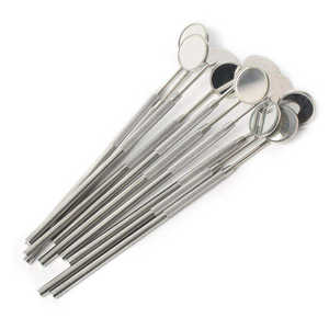 Juego de Espejos Dentales Manuales de Acero Inoxidable de Primera Calidad |   Espejo de Diagnóstico Profesional para Examen Bucal, para Uso Quirúrgico, con Certificación CE - Product Image 1