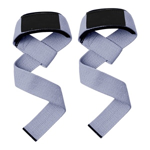 Sangles de levage pour poignets avec poignées et rembourrage en néoprène pour entraînement de force et soulevé de terre - Product Image 1