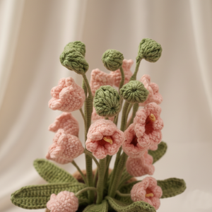Handmade Crochet Primrose Flower Pot <b>Amigurumi</b> Knit Primrose Decoration Knitted <b>Yarn</b> For Home And Office Desk Decor Gift - Product Image 2