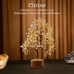 Árbol de la Vida de Cristal de Citrino Natural al por Mayor con Alambre Dorado para Decoración del Hogar y Oficina, Sanación y Amor - Product Image 4