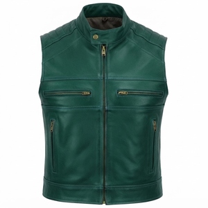 Gilet en cuir pour moto de haute qualité à prix bas, logo personnalisé, léger, pour homme, en vente, moto - Product Image 6