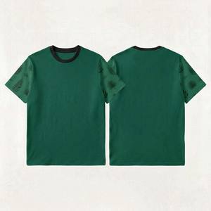 Camiseta Deportiva de Corte Atlético para Hombre, Manga Corta, Transpirable, de Algodón y Elastano, Color Sólido, Estilo Deportivo Básico, Camisetas para Hombre - Product Image 3