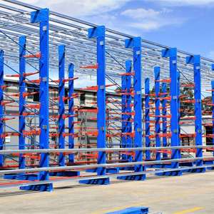 Étagère cantilever réglable en acier thermolaqué, conception personnalisée, robuste, électrostatique, pour entrepôt industriel – Le choix privilégié - Product Image 1