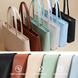 Women Designer Style Shoulder Bag Premium Leather Tote Handbag Wholesale Women PU Leather Shoulder Bag Elegant Tote <b>Purse</b> New - Product Image 6
