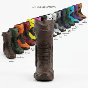 Botas de Motociclismo Impermeables 2026, Antideslizantes, Transpirables, Duraderas, de Cuero, para Motocross, con Protección y Seguridad - Product Image 1