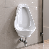 Urinoir sans eau en céramique de style européen ovale 2026 |   Sanitaires modernes suspendus au mur, faciles à nettoyer, garantie 5 ans pour usage commercial