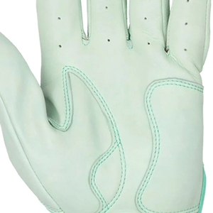 Gants de frappe de baseball personnalisés pour adultes, en cuir souple, ventilés, avec grip, sangle réglable, vert menthe, pour l'entraînement, fabrication OEM - Product Image 5