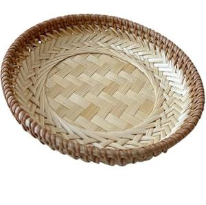 Plateau de service en bois avec poignée dorée pour la décoration de table de fête de mariage, vaisselle et nourriture, prix de gros - Product Image 5