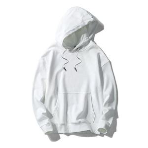 <b>Men</b> Winter Warm Hoodies 100 Cotton Plain Solid Color Melange <b>Grey</b> Pullover <b>Sweatshirt</b> Blank Kangaroo Pocket - Product Image 4