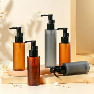 100/120/150ml Plastic <b>Bottles</b> Locking <b>Pump</b> -Suitable for Hair Oil, Lotion, and Cleansing Oil PET Plastic <b>Dispensing</b> <b>Bottle</b> - Product Image 2