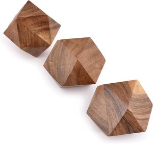 Bola Decorativa de Madera de Acacia para Centro de Mesa o Uso Individual, Ideal para Sala de Estar, Comedor, Centro de Mesa de Café - Product Image 3