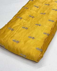 Tissu brodé perlé personnalisé, tissu à sequins, tissu dentelle, tissu organza pour kaftan, abaya, robe, textile, exportateur et acheteur en gros - Product Image 6
