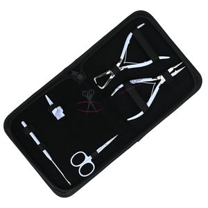 Kit de Herramientas para Extensiones de Cabello: Alicates para Microperlas, Alicates de Crimpado y Extracción, Herramienta de Gancho, Tijeras de Corte y Separador de Dedos - Product Image 6