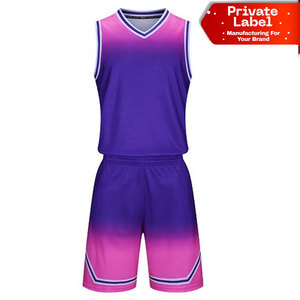 Uniforme de Baloncesto con Cuello Redondo y Corte Atlético, Jersey y Pantalones Cortos Personalizados para Equipos, Conjunto de Uniforme de Baloncesto con Diseño Geométrico Distintivo, Venta al Por Mayor - Product Image 1