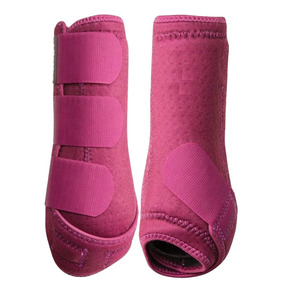 Bottes d'entraînement pour chevaux de course en néoprène, personnalisables, de haute qualité, respirantes, légères, antidérapantes, pour équipes professionnelles - Product Image 4