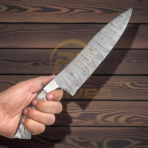 ใบมีดเชฟเหล็กดามัสกัสญี่ปุ่นตีขึ้นรูปด้วยมือ |   มีดทำครัวระดับมืออาชีพที่เป็นมิตรกับสิ่งแวดล้อมและใช้งานได้ทั้งสองมือ |   OEM แบบกำหนดเอง - Product Image 2