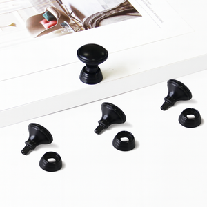High Quality Zinc Alloy Cabinet <b>Knob</b> Matte <b>Black</b> Vintage Drawer Handle Hardwares Materials for Kitchen Bathroom Furniture - Product Image 2