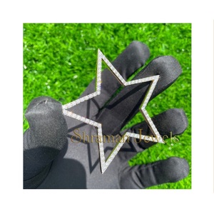 925 <b>Silver</b> Moissanite Diamond Bling Star David Necklace Iced Gold Plated Ethnically Inspired Hip Hop Fine Pendants Custom Gifts - Product Image 3