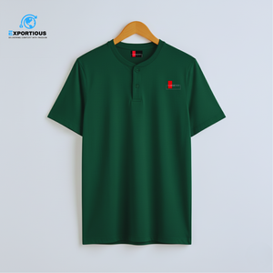 Camiseta Henley para Hombre, 100% Algodón, 180 GSM, Logotipo Personalizado, Cuello con Botones, Ropa Casual, Camiseta Premium - Product Image 2