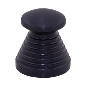 Tirador cónico escalonado de aluminio con diseño Tivara, en latón dorado, negro, oro rosa, azul cielo, marrón mate y acero inoxidable mate para gabinetes. - Product Image 4