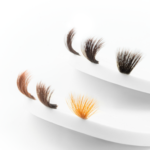 Charmlash Bandeja de Extensiones de Pestañas Marrón, Bandejas de Pestañas Coreanas de Fibra PBT Individuales, Sin Puntos de Agarre, Personalizables, Curva D - Product Image 1