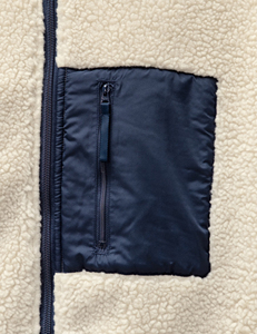 Veste en polaire sherpa pour homme, 100% polyester, col montant, fermeture éclair intégrale, avec poches poitrine - Product Image 6