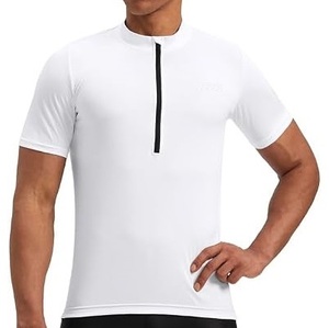 Maillot de cyclisme léger 100 % polyester personnalisé pour homme, couleur blanche, maillot de cyclisme personnalisé pour homme, maillots de cyclisme personnalisés pour homme - Product Image 5