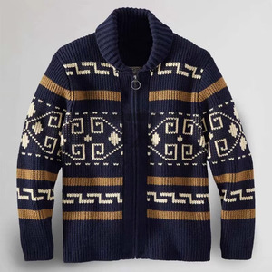 Pull décontracté d'hiver pour femme de très haute qualité, col personnalisé, en laine/coton, anti-boulochage - Product Image 5