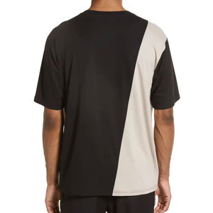 T-shirts décontractés surdimensionnés pour hommes, logo frontal, tricotés, 100 % coton, haute qualité, commandes en gros, impression numérique, séchage rapide, respirants - Product Image 2