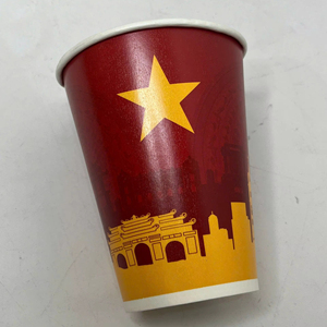 Gobelets en papier kraft double paroi biodégradables de qualité alimentaire, imprimés flexo avec logo personnalisé, écologiques, jetables, pour boissons, transport aérien et maritime - Product Image 1