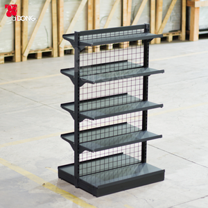Étagère de supermarché autoportante double face métallique robuste avec revêtement en poudre - Acceptation OEM, usine au Vietnam - Product Image 1