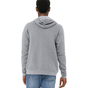 Sweat à capuche décontracté unisexe Bella Canvas 3719 en molleton 100 % coton respirant, couleur bordeaux, pour hommes - Product Image 6