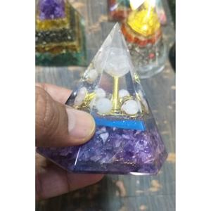 Esfera Hexagonal de Amatista Pulida y Cuarzo Rosa, Orgón Ecológico, Feng Shui, Meditación, Protección EMF, Orgonita, Venta al Por Mayor - Product Image 5