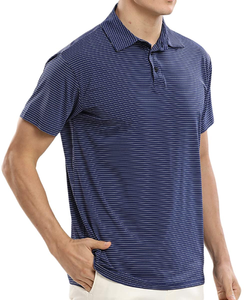 Polo de manga corta para hombre, camiseta informal de algodón para golf, camiseta transpirable de color liso - Product Image 2