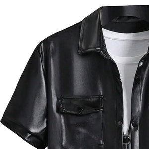 Chemise décontractée pour homme en daim premium, style western, personnalisable, respirante, avec poches avant - Product Image 6