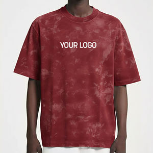 T-shirt pour homme délavé à l'acide, 100% coton, impression personnalisée par transfert thermique, logo vintage, manches courtes, coupe ajustée, épaules tombantes, sur mesure - Product Image 6