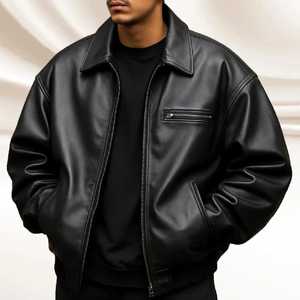 Chaqueta de Cuero para Hombre, Invierno, Estilo Urbano, Impermeable, Cortavientos, Transpirable, Personalizable, para Uso Diario, Venta al Por Mayor, Exportación - Product Image 1