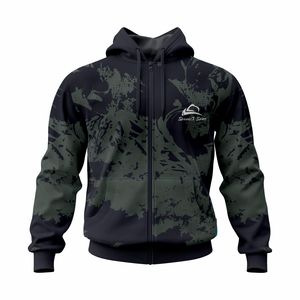 High Performance Men's Hoodies Custom Logo 100% Cotton Winter Waterproof Windproof Zipper Hoodie <b>Boys</b> Regular Fit Streetwear - Product Image 2