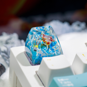 Keycaps Artisanat Forêt Mystique, Keycaps Artisanat Personnalisé, Keycaps Anime Mignons, Keycaps Verts, Ensemble de Keycaps, Keycaps en Bois - Product Image 2