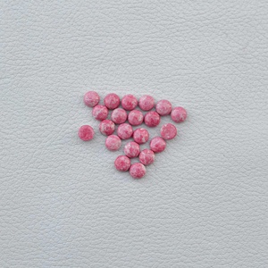 100% naturel rose Thulite rond Cabochon esprit soufflant Top qualité Thulite pierre précieuse en vrac pour la fabrication d'accessoires de bijoux - Product Image 4