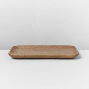 Oval Wooden Serving <b>Plate</b> Solid Color Handmade Minimalist Design Dishes & <b>Plates</b> Dinnerware platter Round <b>plate</b> - Product Image 3