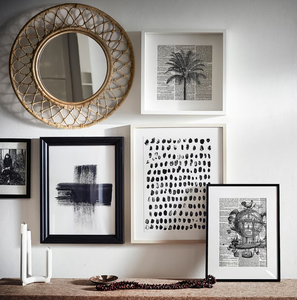 Vietnam <b>Vintage</b> Style Rattan <b>Mirror</b> Round Wicker Decorative <b>Wall</b> <b>Mirror</b> for Boho Farmhouse Home Decoration - Product Image 4