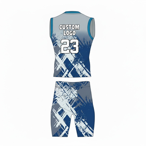 Conjunto de Chaleco sin Mangas y Pantalones Cortos Sublimados para Hombre, Estampado Geométrico, Ajustado, Transpirable, Ropa Deportiva de Poliéster - Product Image 3