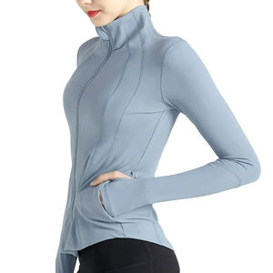 Wholesale Latest Fashion High Waisted Women Yoga <b>jacket</b> Premium Quality soft quick dry <b>workout</b> wear Yoga <b>Jacket</b> with cheap price - Product Image 3