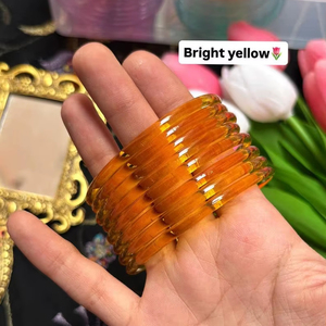 Bracelets en résine artisanale pour femmes et filles, taille personnalisable, modèle/Style Ange, couleur personnalisée, poli - Product Image 1