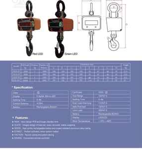 Balance de grue industrielle numérique robuste en aluminium/acier la plus populaire en 2025, capacité 1 tonne, sans fil, avec garantie 1 an - Product Image 4