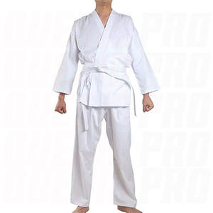 Uniforme de karaté pour enfants et adultes, léger, blanc, uniforme d'entraînement pour étudiants, ceinture, arts martiaux, pratique du karaté, taekwondo, judo - Product Image 1