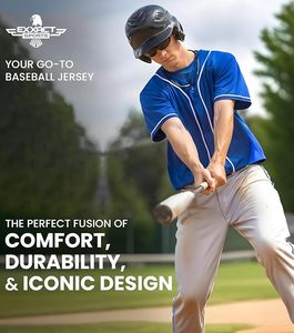Maillot de baseball vierge, maillot de softball classique unisexe à deux boutons pour hommes et femmes, confortable pour une utilisation toute la journée - Product Image 5